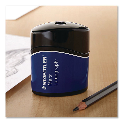 Staedtler Mars Lumograph Manual Pencil Sharpener, 2.5", Blue (511100BKA6)