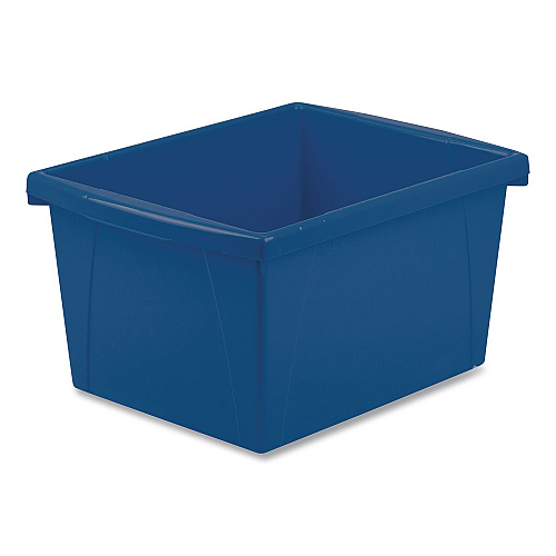 Storex Classroom Storage Bin, 16 qt, 11.25 x 13.62 x 7.9, Assorted Colors, 6/Carton (61514U06CCT)