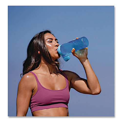 TAKEYA Tritan Plastic Water Bottle, 24 oz, Breezy Blue (50401)