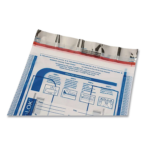 TripLOK Deposit Bag, Plastic, 9" x 12", White, 100/Pack (585032)