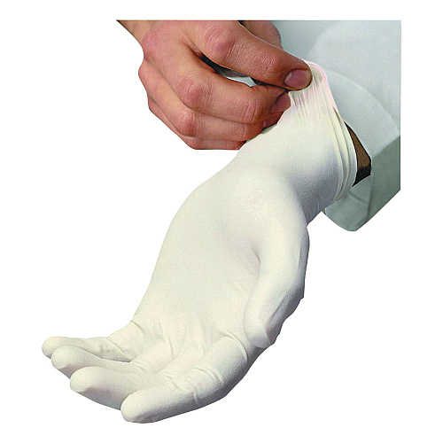 AMBITEX L200 Series Powder-Free Latex Gloves, Large, 5 mil Thick, 9" Long, Cream, 100/Box, 10 Boxes/Carton (LLG200CT)