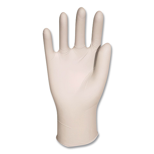 AMBITEX L5201 Series Powder-Free Latex Gloves, Medium, 4 mil Thick, 9" Long, Cream, 100/Box, 10 Boxes/Carton (LMD5201CT)
