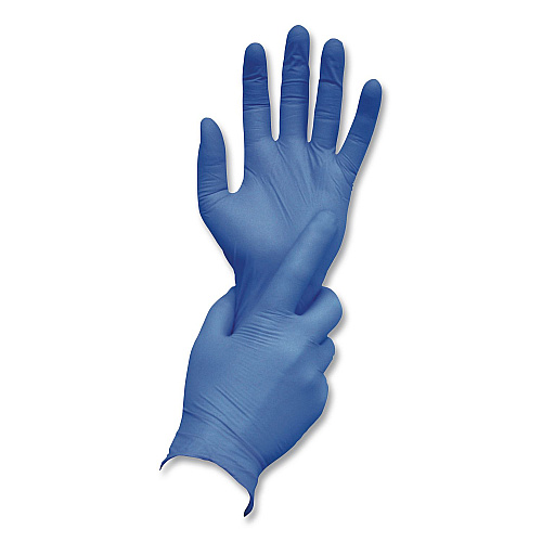 AMBITEX N5201 Series Powder-Free Nitrile Gloves, Large, 9" Long, Blue, 100/Box, 10 Boxes/Carton (NLG5201CT)