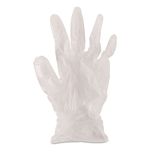 AMBITEX V200 Series Powder-Free Vinyl Exam Gloves, Medium, 4 mil Thick, 9" Long, Clear, 100/Box, 10 Boxes/Carton (VMD200CT)