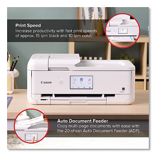 Canon PIXMA TS9521Ca Inkjet Printer, Copy/Print/Scan (2988C052)