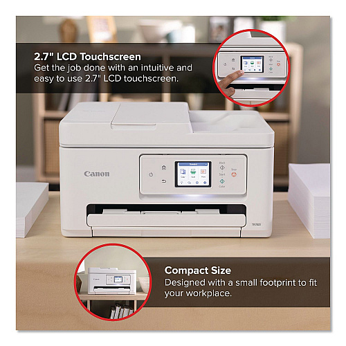 Canon PIXMA TR7820 Inkjet Printer, Copy/Print/Scan (6258C002)