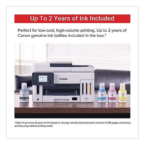 Canon MegaTank GX6120 All-in-One Printer, Copy/Print/Scan (6882C002)