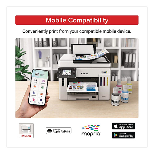 Canon MegaTank GX7120 All-in-One Printer, Copy/Fax/Print/Scan (6880C002)