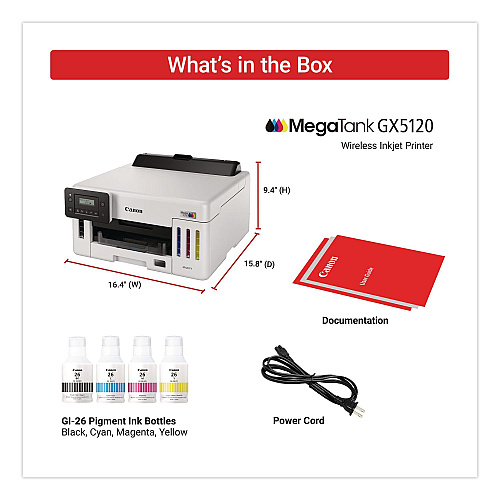 Canon MAXIFY GX5120 Wireless Inkjet Printer (6884C002)