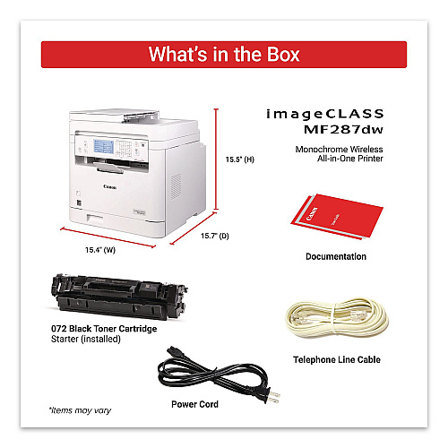 Canon imageCLASS MF287dw, Copy/Fax/Print/Scan (6354C011)