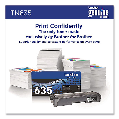 Brother TN635 Toner, 3,000 Page-Yield, Black (TN635BK)