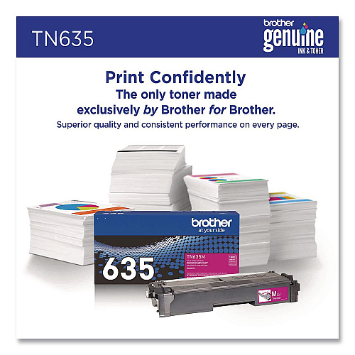 Brother TN635 Toner, 1,800 Page-Yield, Magenta (TN635M)