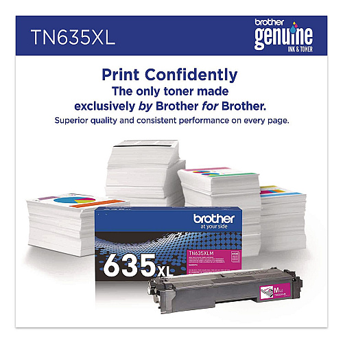 TN635XL High-Yield Toner, 4,500 Page-Yield, Magenta