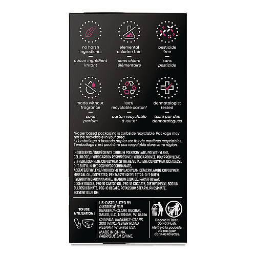 Kotex Balance Daily Wrapped Panty Liners, Light Absorbency, 50/Pack, 8 Packs/Carton (42489)