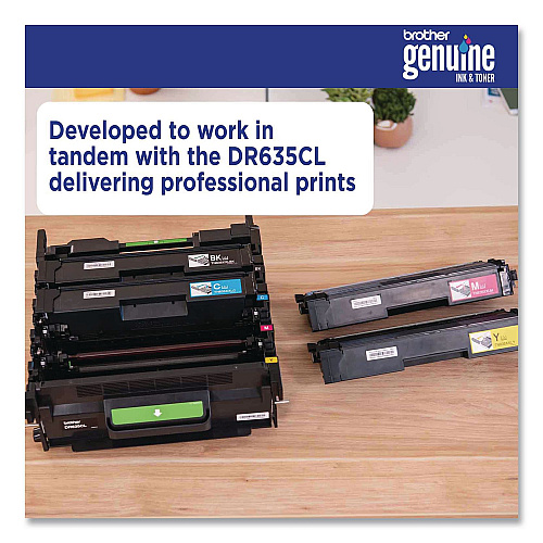Brother TN637 Ultra High-Yield Toner, 10,000 Page-Yield, Magenta (TN637M)