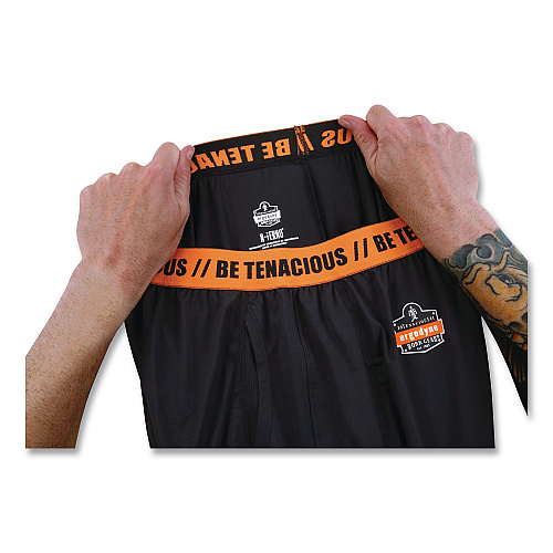 ergodyne N-Ferno 6480 Midweight Base Layer Pants, 5X-Large, Black (40809)