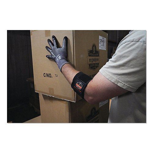 ergodyne ProFlex 7043 ANSI A4 Nitrile Coated CR Gloves, EN388: 4X42D, 7.5" Long, 3X-Large (12), Gray, Pair (10527)