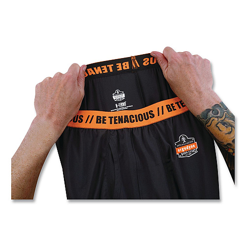 ergodyne N-Ferno 6480 Midweight Base Layer Pants, Small, Black (40802)