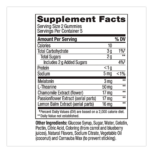 OLLY Sleep Gummy, Blackberry Zen, 10/Pack (1517)