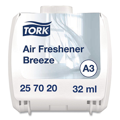 Tork Constant Air Freshener Refill, Breeze, 32 mL, 6/Carton (257020)