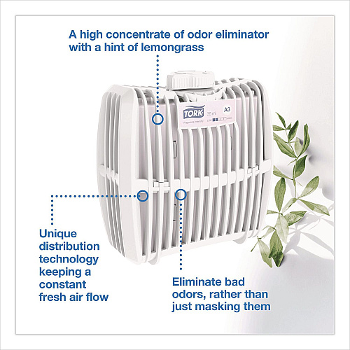 Tork Constant Air Freshener Refill, Breeze, 32 mL, 6/Carton (257020)
