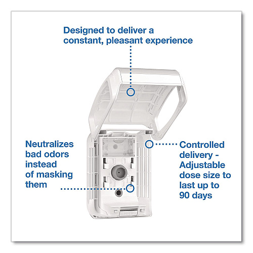 Tork Constant Air Freshener Dispenser, 3.93 x, 4.72 x 5.98, Black, 6/Carton (256023)