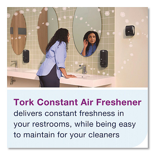 Tork Constant Air Freshener Dispenser, 3.93 x, 4.72 x 5.98, Black, 6/Carton (256023)