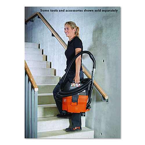 Fein Turbo I Wet/Dry Vacuum/Dust Extractor, 5.8 gal Tank Capacity, Orange/Black (92035236090)