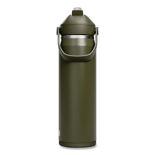 CamelBak Thrive FlipStraw Stainless Steel Vacuum Insulated Water Bottle, 32 oz, Moss (2855303001)