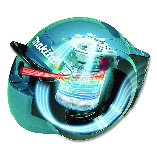 Makita LXT Lithium-Ion Brushless Cordless Cyclonic Canister HEPA Filter Vacuum (Tool Only), Black/Teal/White (DCL501Z)