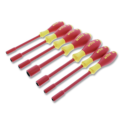 Wiha 7-Piece Insulated SoftFinish Metric Nut Driver Set (32293)
