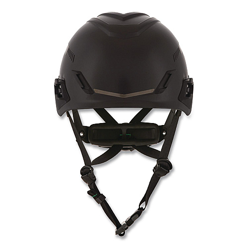MSA V-Gard H1 Safety Helmet, Brimless, Fas-Trac III Pivot Ratchet Suspension, One Size Fits Most (6.5 to 8), Black (10194798)