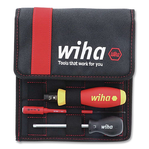 Wiha 11-Piece Insulated TorqueVario-S (10-50 In/lbs) and SlimLine Blade Set (28789)