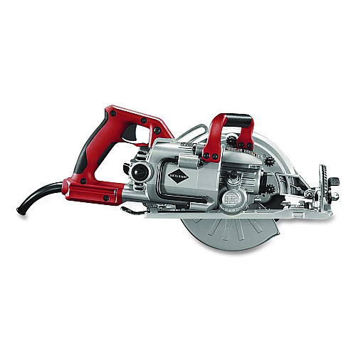 SKIL 7-1/4" Lightweight Magnesium Worm Drive Circular Saw with Carbide Blade, 2,800 SPM, 0 to +53 Degree Bevel Range, 24 T Blade (SPT77WML01)