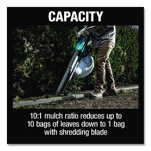 Makita 18V LXT BL Li-Ion 6.6 gal Cordless Blower/Vacuum/Mulcher (Tool Only) (XBU07Z)