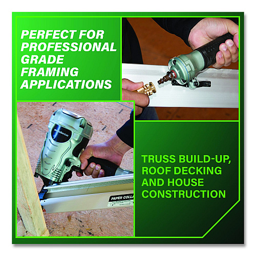 Metabo HPT HPT 30 Degree Paper Collated 3.5" Strip Framing Nailer (NR90ADS1M)