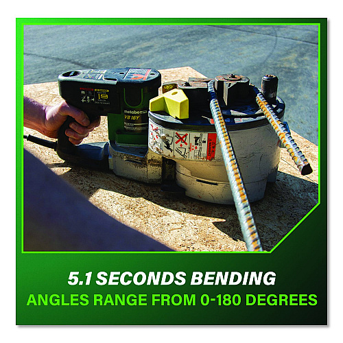 Metabo HPT 8 Amp Variable Speed Portable Rebar Cutter and Bender (VB16YM)