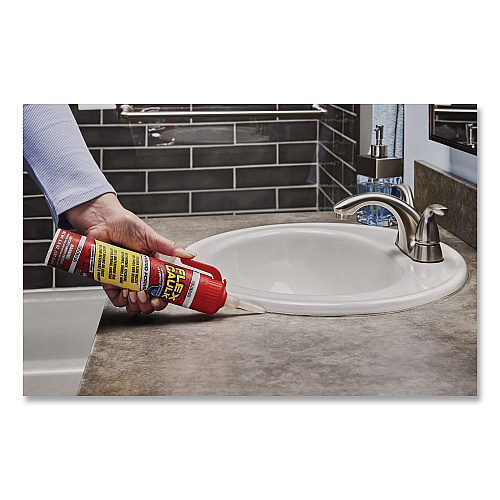 Flex Seal Flex Caulk Hi-Performance Hybrid Caulk, 6.6 oz Aerosol Can, Dries Clear, 4/Carton (CFSCLRR675)