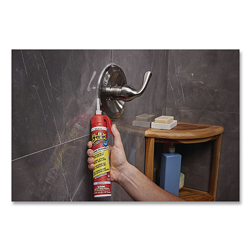 Flex Seal Flex Caulk Hi-Performance Hybrid Caulk, 6.6 oz Aerosol Can, Dries Clear, 4/Carton (CFSCLRR675)