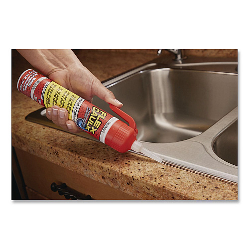 Flex Seal Flex Caulk Hi-Performance Hybrid Caulk, 6.6 oz Aerosol Can, Dries Clear, 4/Carton (CFSCLRR675)