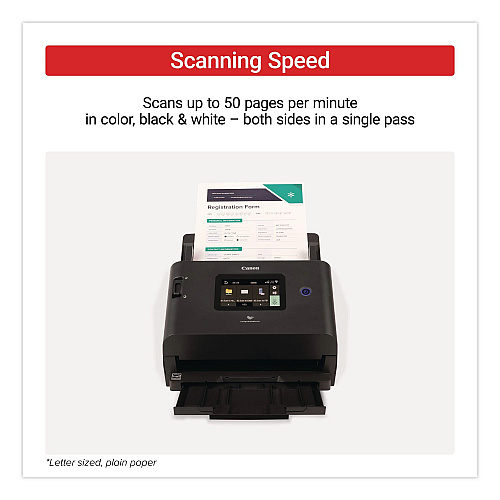 Canon imageFORMULA DR-S350NW, 600 dpi Optical Resolution, 60-Sheet Auto Document Feeder (6897C002)