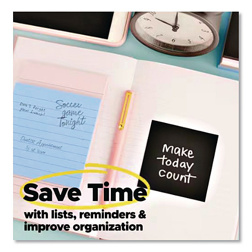 Post-it Pads in Simply Serene Colors, 3 x 3, 45 Sheets/Pad, 5 Pads/Pack (7100264267)