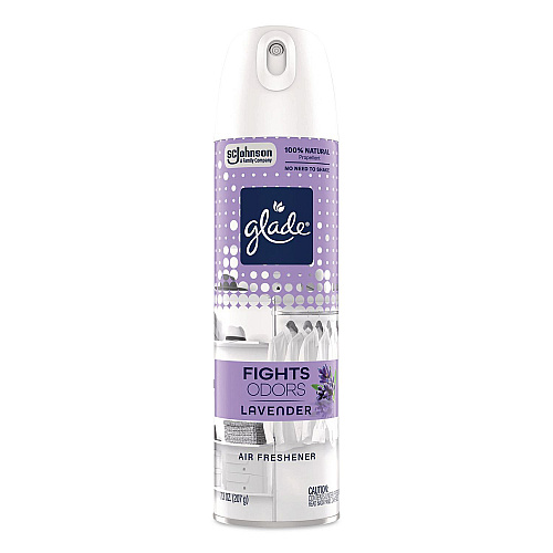 Glade Air Freshener, Lavender, 7.3 oz Aerosol Spray, 6/Carton (391403)