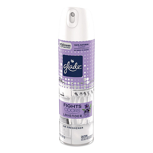 Glade Air Freshener, Lavender, 7.3 oz Aerosol Spray, 6/Carton (391403)