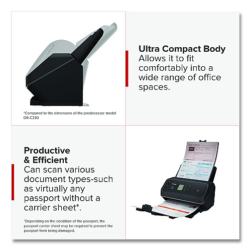 Canon imageFORMULA DR-C340, 600 dpi Optical Resolution, 100-Sheet Duplex Auto Document Feeder (7291C002)