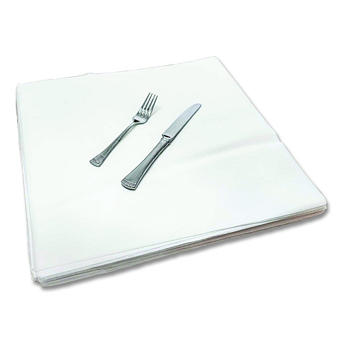 Morcon Paper Valay Airlaid Flat Dinner Napkin, 1-Ply, 15.75 x 15.75, White, 100/Pack, 10 Packs/Carton (400VN)