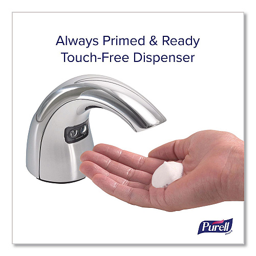 PURELL CX10 Counter Mount Soap Dispenser with Metal Spout Fixture, 2,000 mL, 2.28 x 5.82 x 4.04, Chrome (894001)