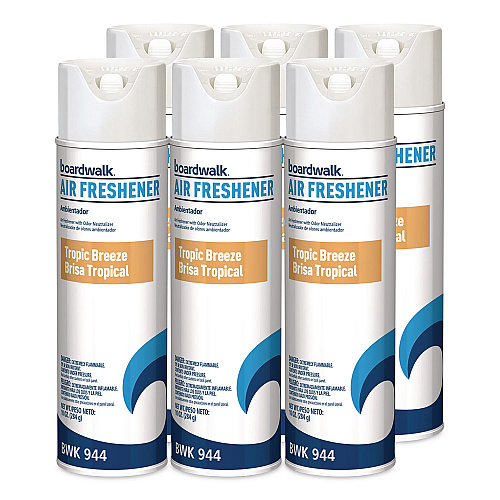 Boardwalk Aerosol Air Freshener, Tropic Breeze, 10 oz Aerosol Can, 6/Carton (944)