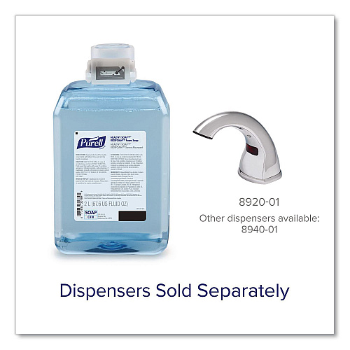 PURELL HEALTHY SOAP REDIFOAM Fragrance-Free Foam Soap, 2,000 mL Refill, 2/Carton (857502)