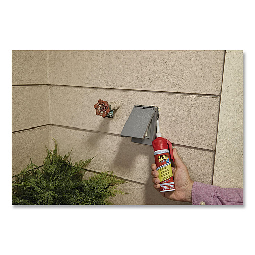 Flex Seal Flex Caulk Hi-Performance Hybrid Caulk, 4.6 oz Aerosol Can, Dries White, 4/Carton (CFSWHTR100)